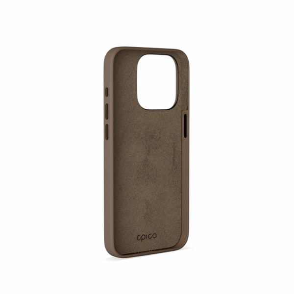 Epico Mag+ kožený kryt iPhone 15 Pro - pískový
