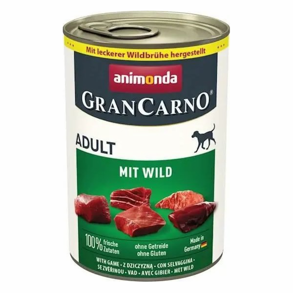 ANIMONDA GranCarno Adult Game - mokré krmivo pro psy - 400g