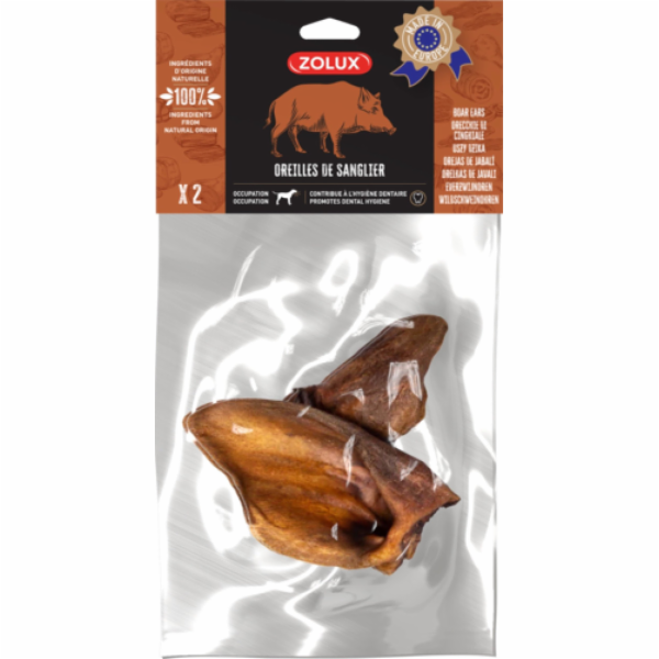 Pamlsek ZOLUX Boar s Ear pro psa - 2 x 52 g