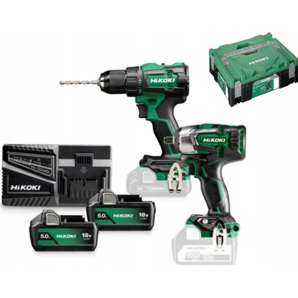 HIKOKI KIT 18V KC18DEWFZ (DS18DD + WH18DD) 2x4,0Ah HITSYSTEM