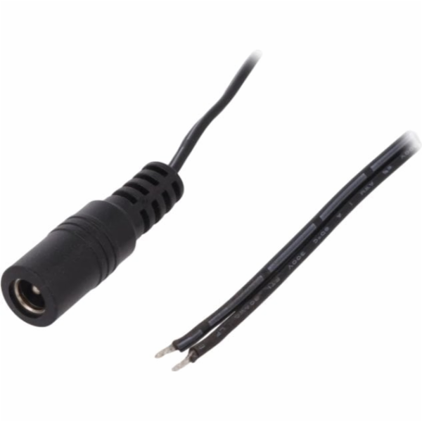 Conexpro DC napájecí konektor s kabelem, samice, 25cm