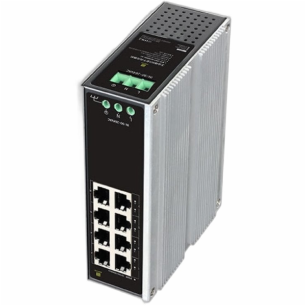 Conexpro GNT-IG1008GL-AC, Průmyslový switch na DIN lištu,...