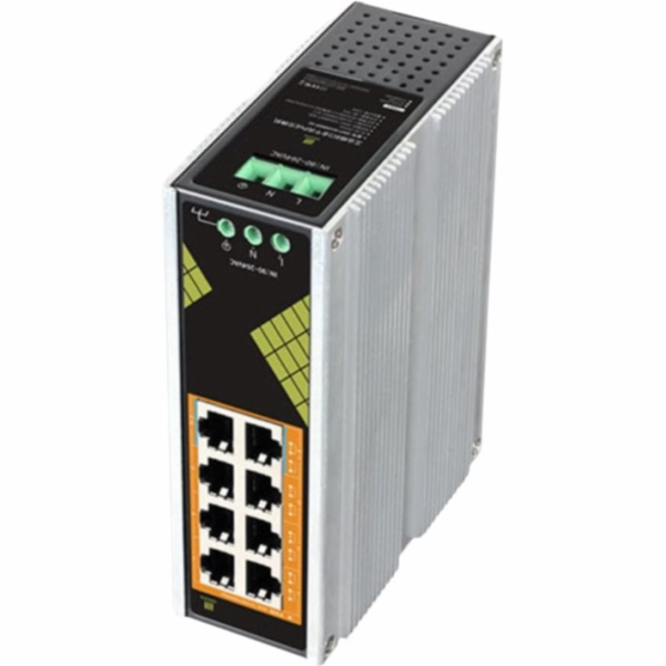 Conexpro GNT-IG1008GP-AC, Průmyslový PoE switch na DIN li...