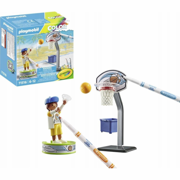 PLAYMOBIL 71516 Barevný basketbalový hráč, stavebnice
