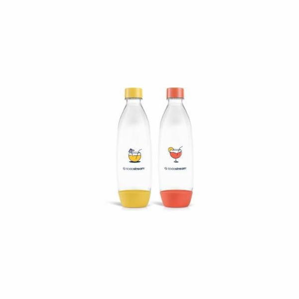 SodaStream Lahev FUSE 2x 1 l, oranžová/žlutá