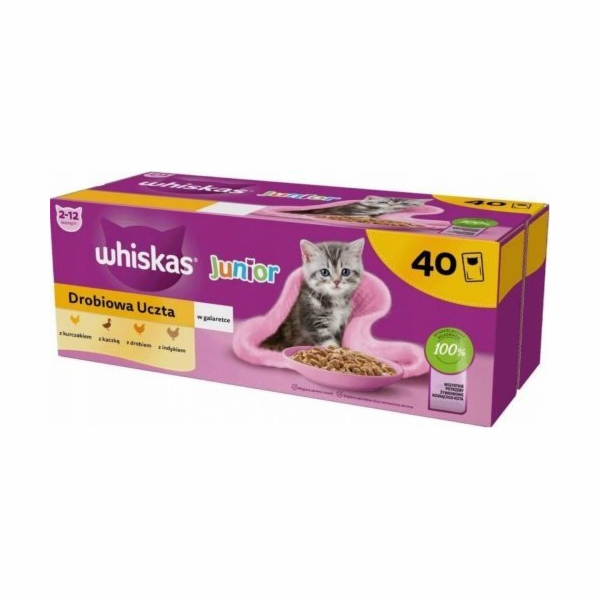 WHISKAS Junior Poultry in jelly - mokré krmivo pro kočky ...