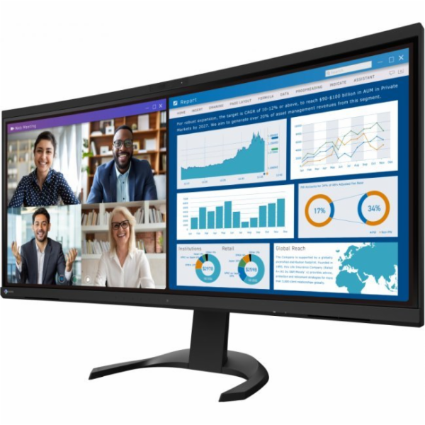 EIZO FlexScan EV3450XC-BK, LED monitor