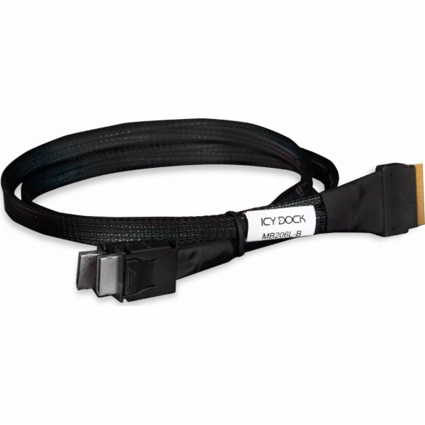 Icy Dock Cable SlimSAS 8i SFF-8654 > 2x OCuLink 4i SFF-8611
