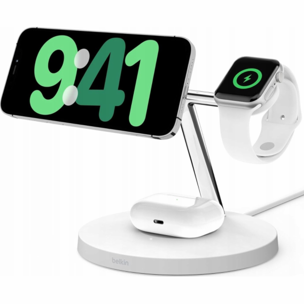 Belkin WIZ009VFWH-V2 - magnetický bezdrátový nabíjecí sto...