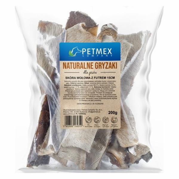 PETMEX Beefhide with Fur - pamlsek pro psa - 200g