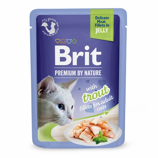 BRIT Premium by nature Trout fillets - mokré krmivo pro k...
