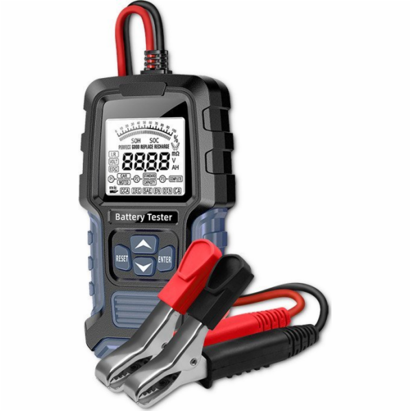 QOLTEC 52487 LCD digital battery tester 12V 24V 3Ah 400Ah
