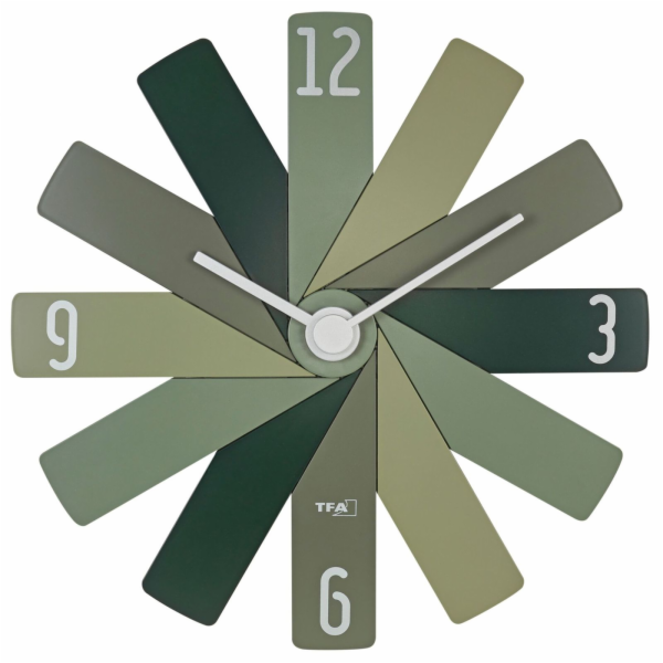 TFA Clock in the box  grün Wanduhr