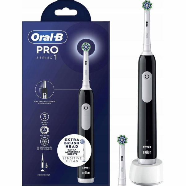 Oral-B Pro Series 1 Dospělý Oscilační kartáček Černá, Bílá
