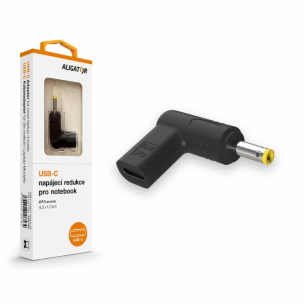 Aligator USB-C napájecí redukce 4,0 x 1,7 mm pro notebook...