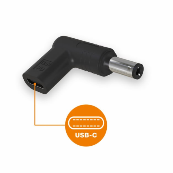 Aligator USB-C napájecí redukce 5,5 x 2,1 mm pro notebook...