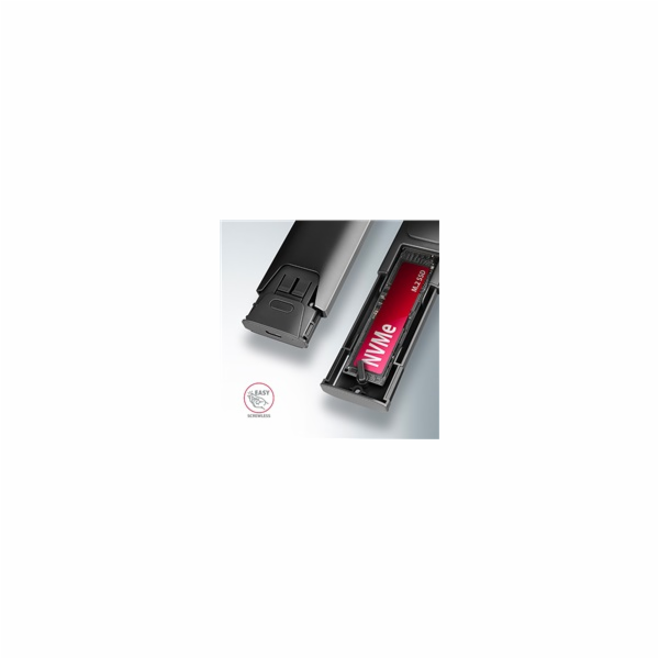 AXAGON EEM2-GTS2, USB-C 10Gbps - M.2 NVMe & SATA SSD kovo...