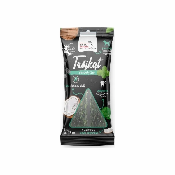 SYTA MICHA Zubařský trojúhelník - pamlsek pro psy - 13 cm...