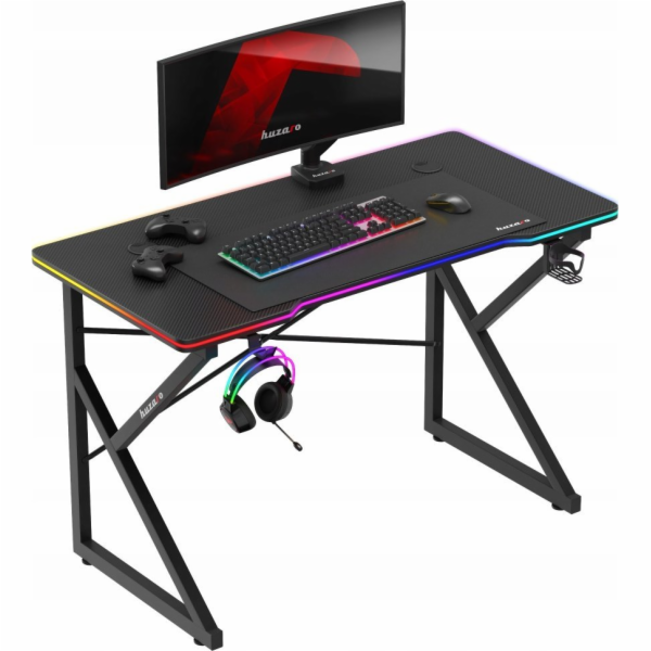 Huzaro Hero 1.7 RGB Black - herní stůl