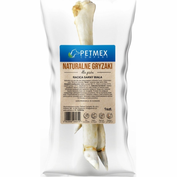 PETMEX Roe deer s hoof white - pamlsek pro psa - 300g