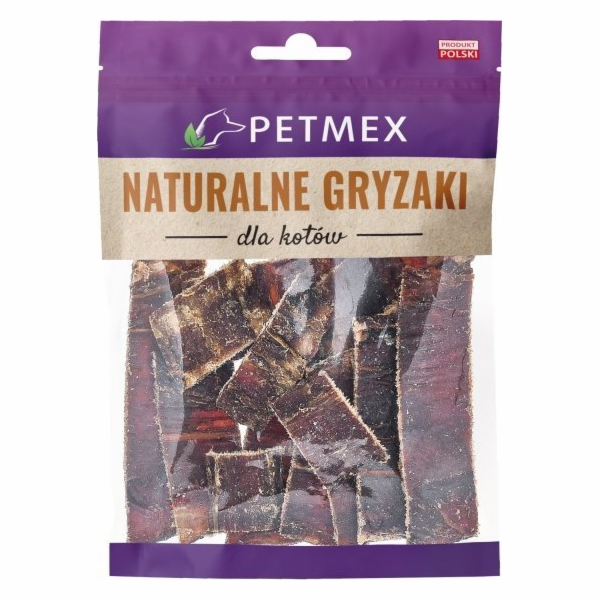 PETMEX Beef gullet strips - pamlsek pro kočky - 40g