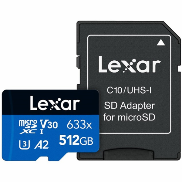 Lexar 512GB 633x microSDXC UHS-I karta
