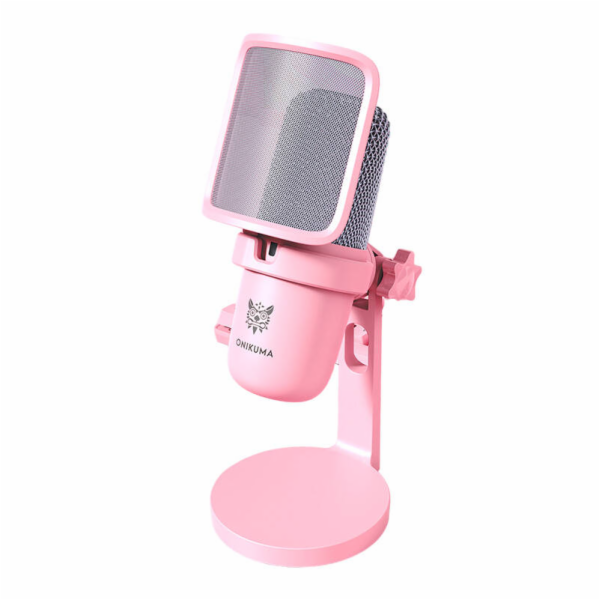 ONIKUMA M630 USB herní mikrofon růžový