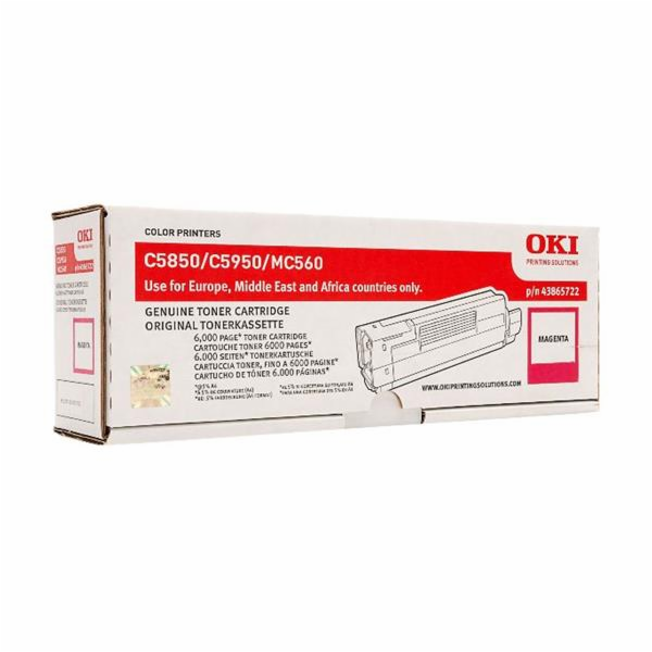 43865722 OKI Toner magenta pre C5850/5950 6000stran