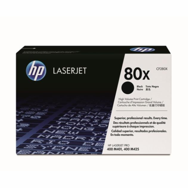 HP 80X Black LJ Toner Cart, 6 900 str, CF280X