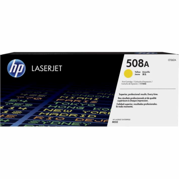 HP 508A Yellow LJ Toner Cartridge, CF362A (5,000 pages)