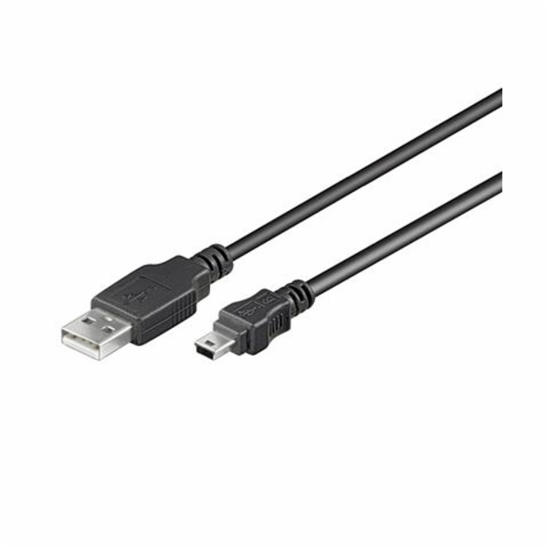 Kabel USB 2.0, A-B mini, 5pinů, 2m