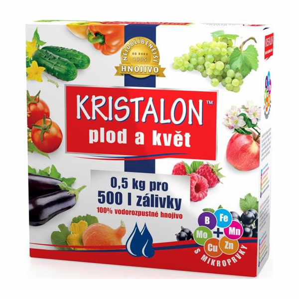 Hnojivo Agro  Kristalon Plod a květ 0.5 kg