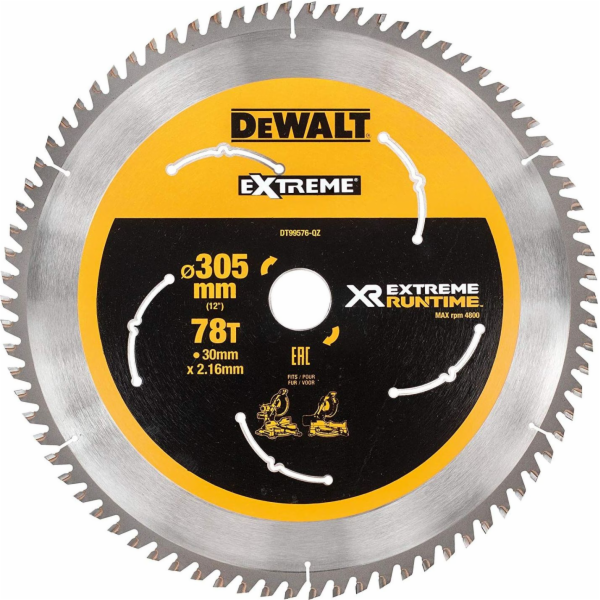 Pilový kotouč DEWALT XR EXTREME RUNTIME DT99576, O 305mm,...