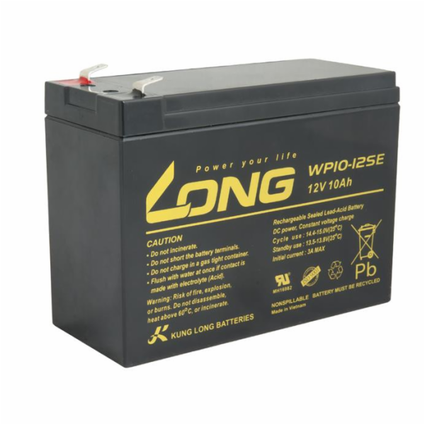 Long DeepCycle F2 PBLO-12V010-F2AD 12V 10Ah
