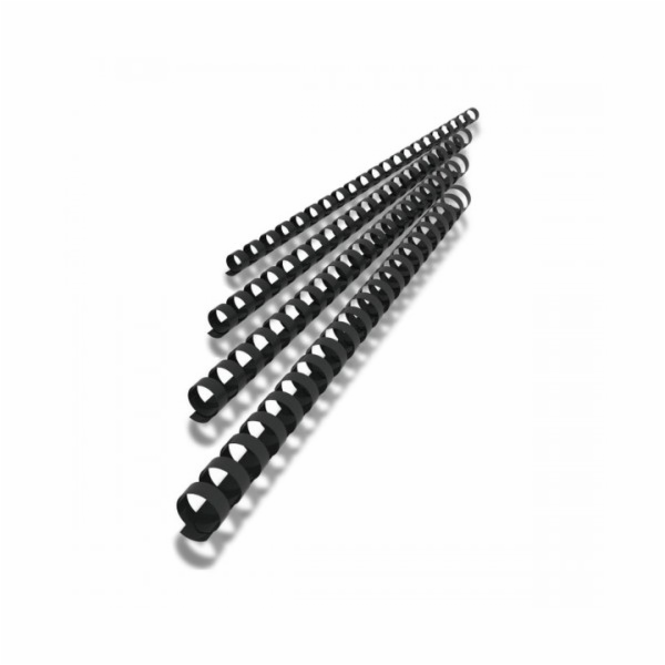 Plastové hřbety 6 mm, černé