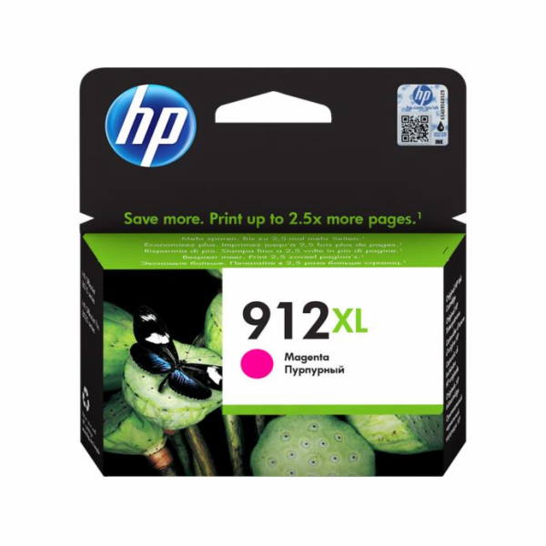 HP 912XL originální inkoustová kazeta purpurová 3YL82AE H...