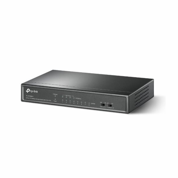 Switch TP-Link TL-SF1008LP 8x LAN, 4xPoE+, 41W, dosah 250...