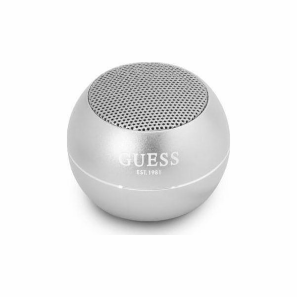 Mini Bluetooth reproduktor Guess 3W 4H stříbrný