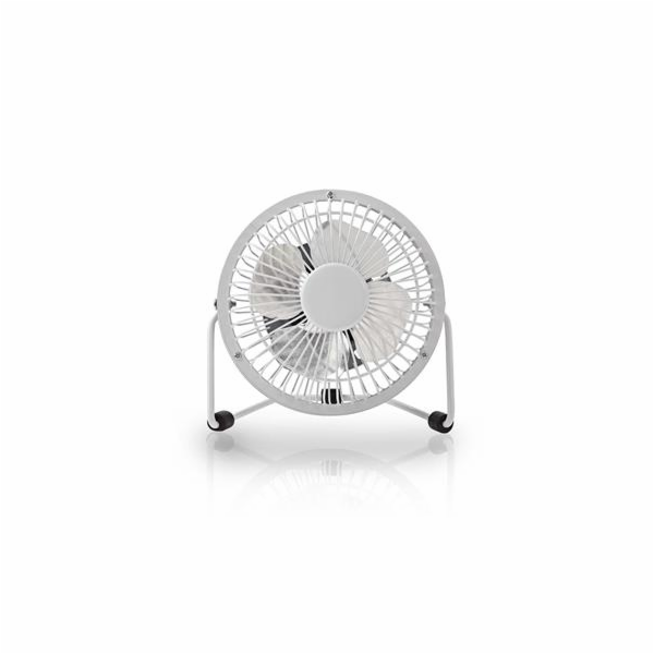 Ventilátor Nedis FNDK1WT10 stolní USB 10 cm, 2,5W, kovový...