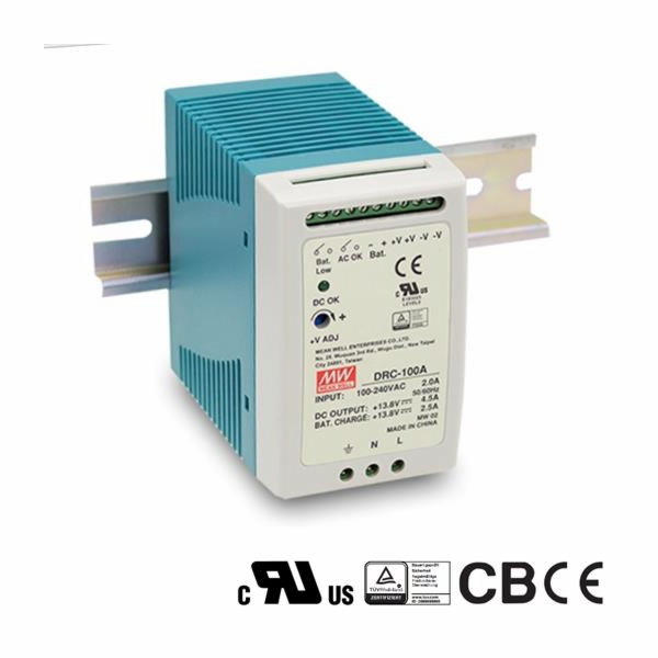 Zdroj Mean Well DRC-100A průmyslový, 12V 100W na DIN lišt...