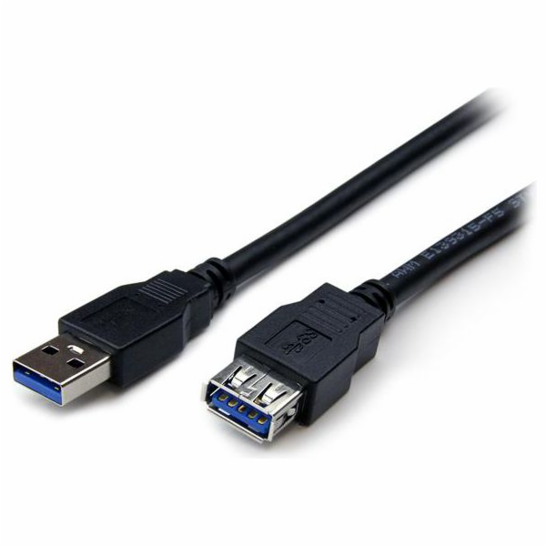 StarTech USB-A - USB-A kabel USB 2 m černý (USB3SEXT2MBK)