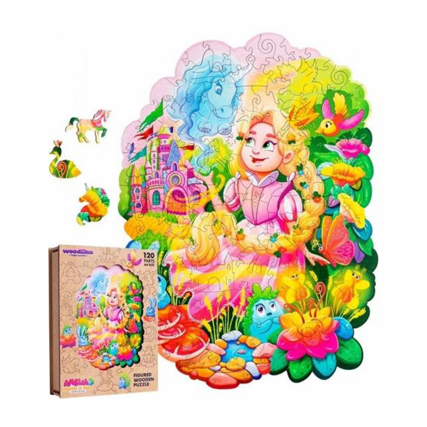 Puzzle Puzzler Puzzler dřevěné, barevné - Amelia Princess...