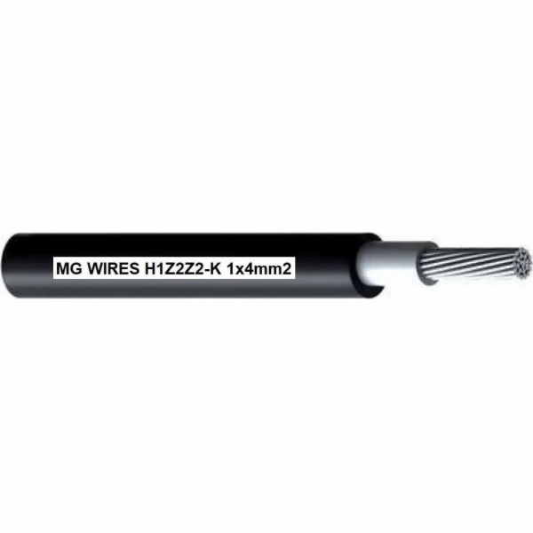 Fotovoltaický kabel // MG Wires // 1x4mm2 0,6/1kV černý H...