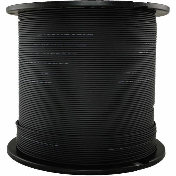 ALANTEC Optický kabel OS2 FTTH plochý SM 2J 9/125 LSOH bí...