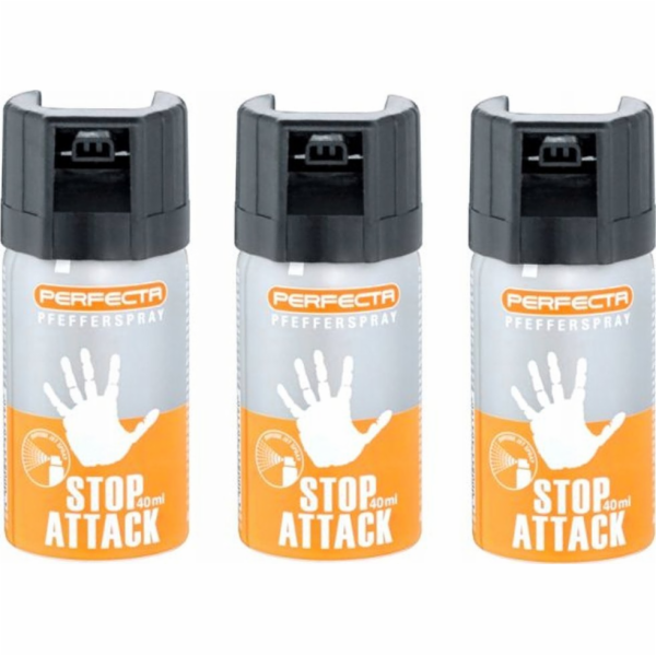Perfecta Stop Attack pepřový sprej kužel 40 ml