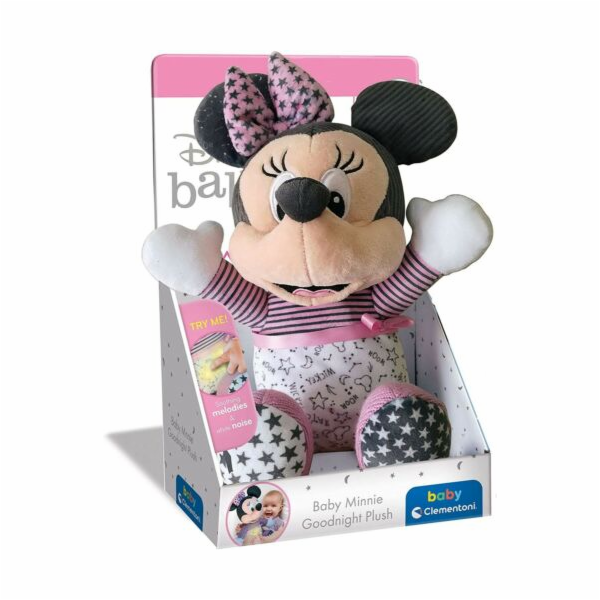 Baby Clementoni - Minnie - Plyšový svítící usínáček MINNIE