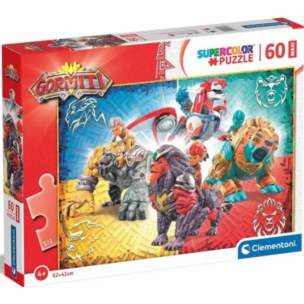 Clementoni - Puzzle Gormiti: Bojovníci čtyř živlů MAXI 60...