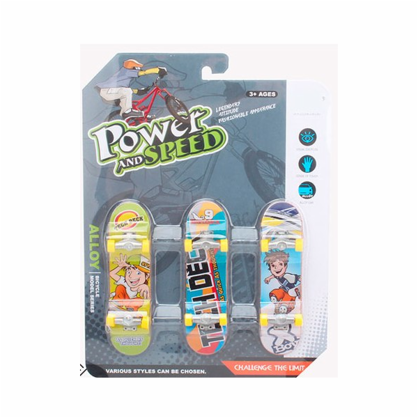 Skateboard - sada 3ks (vel.9,5x2,5 cm)