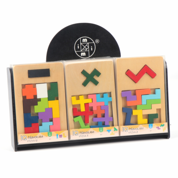 Hlavolam - tvary - více druhů