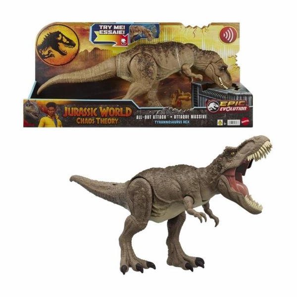 Hračka Mattel JW Zběsilý útok T-Rexe se zvuky